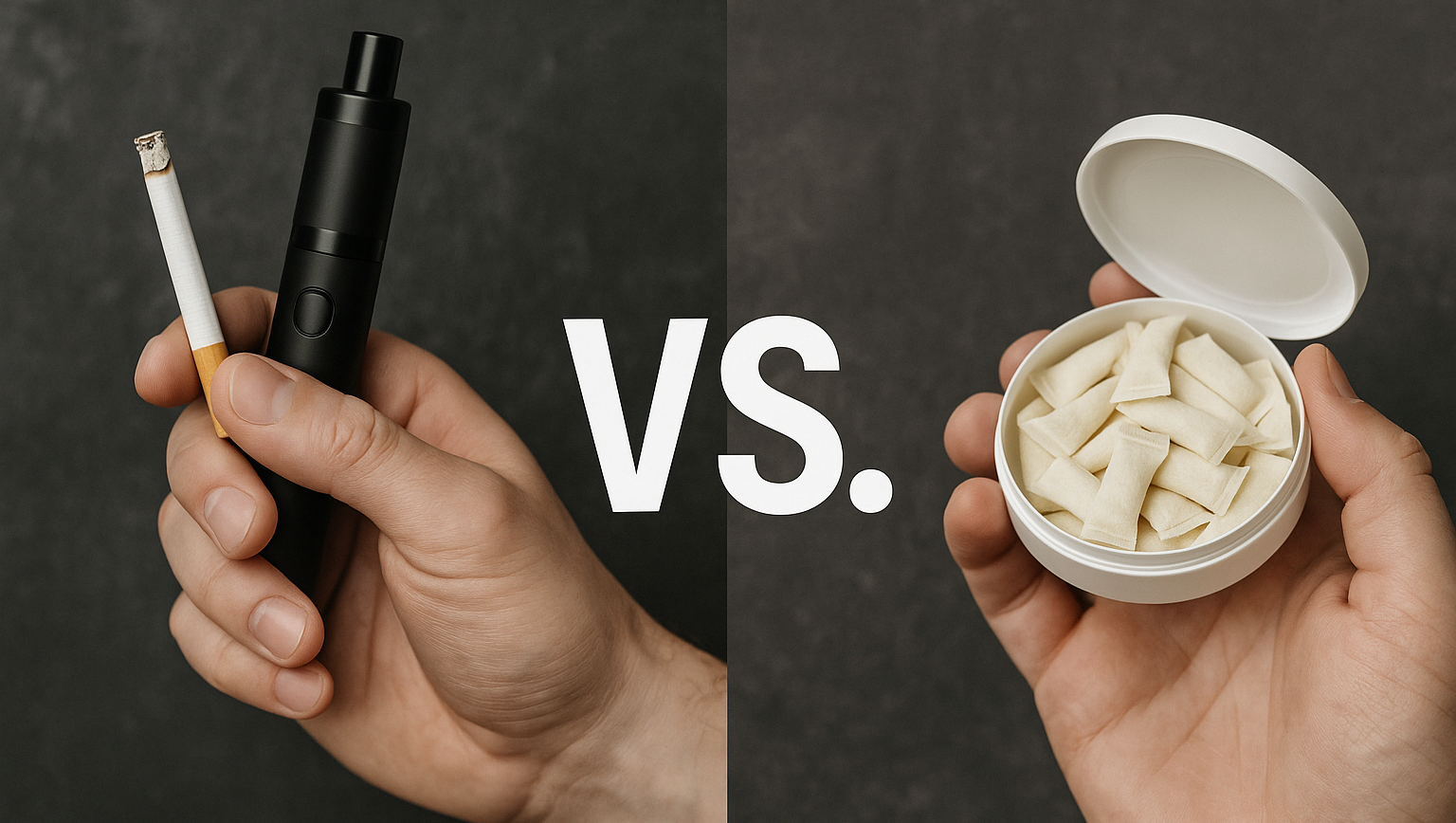 Traditional Smoking or Vaping VS Nicotine Pouch Snap Nicotine Pouches Traditional Smoking or Vaping VS Nicotine Pouch Snap Nicotine Pouches