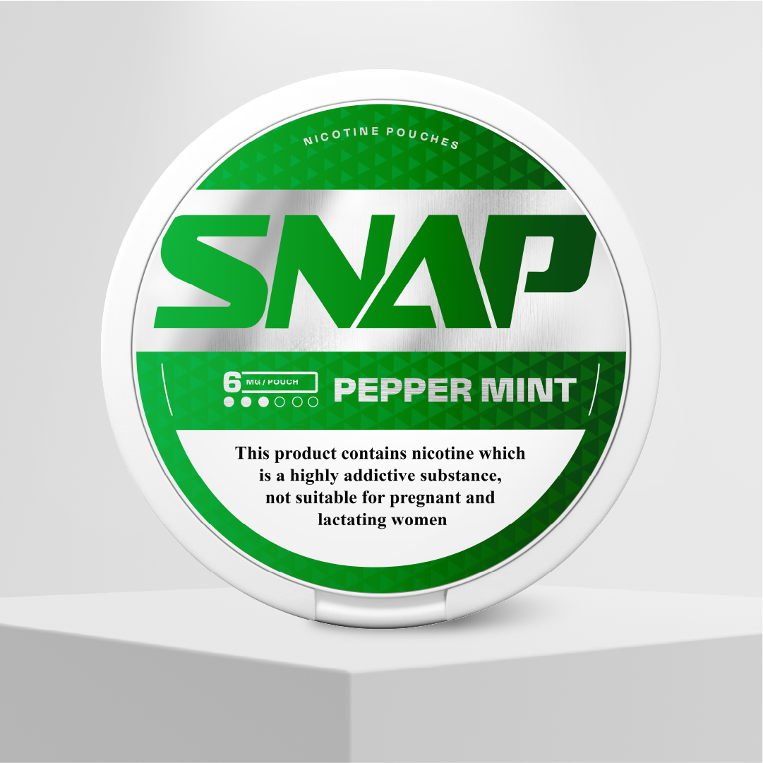Snap Peppermint Nicotine Pouches 6mg front