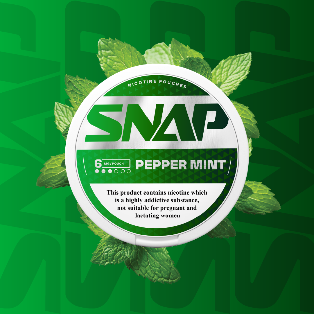 Snap Nicotine Pouch Pepper Mint 6mg