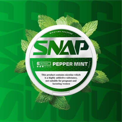 Snap Nicotine Pouch Pepper Mint 6mg